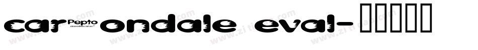 carbondale eval字体转换